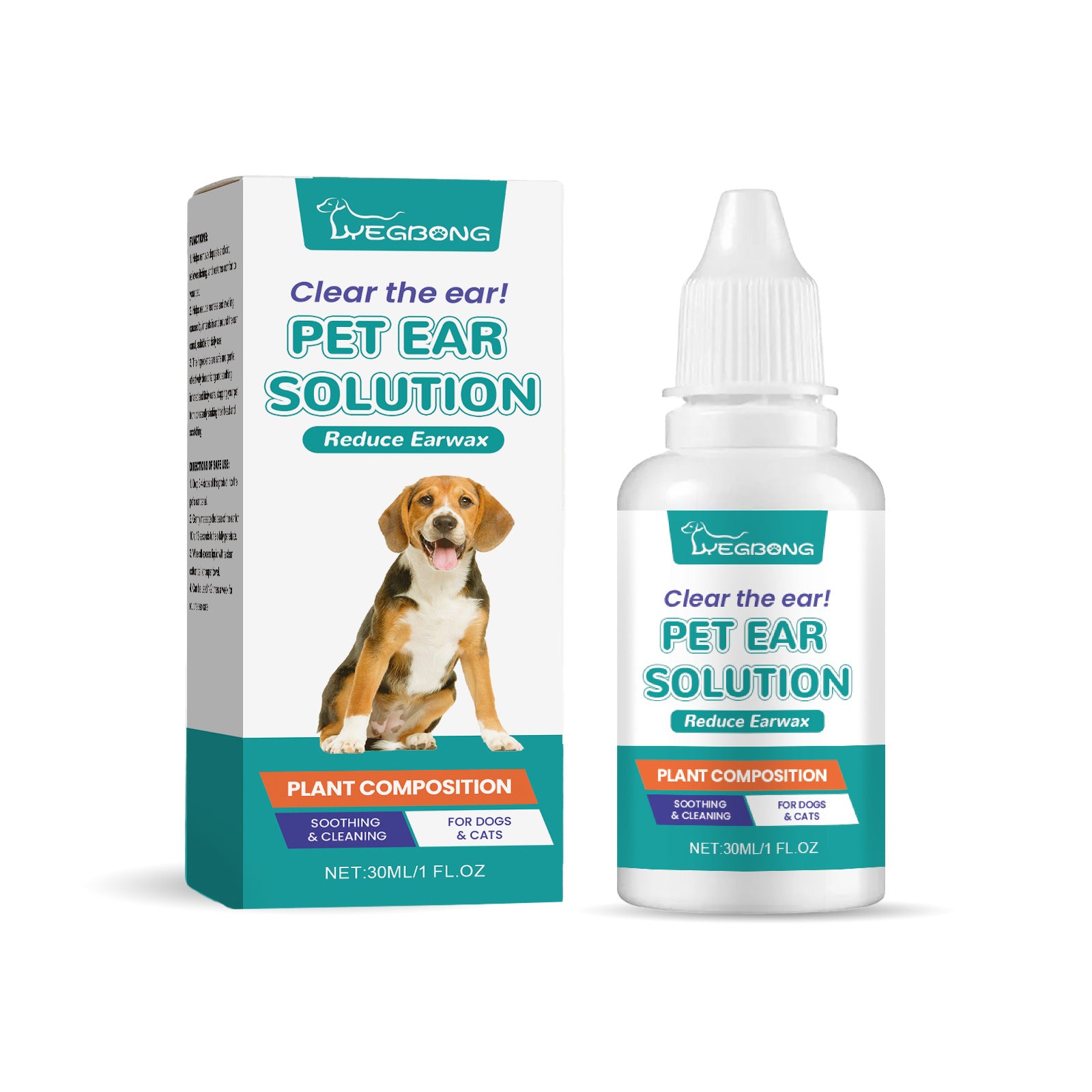 Cat And Dog Cleaning And Decontamination Pet Ear Washing Agent